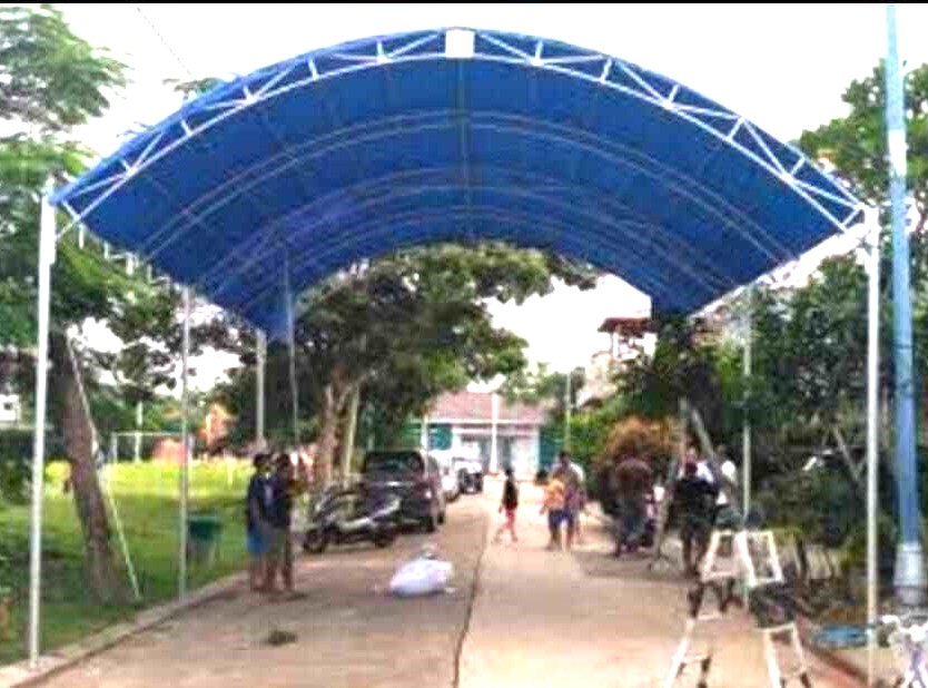 Pemasang Tenda terowongan